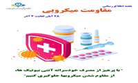 هفته اطلاع رسانی مقاومت میکروبی  ۲۸ آبان لغایت ۴ آذر ماه
